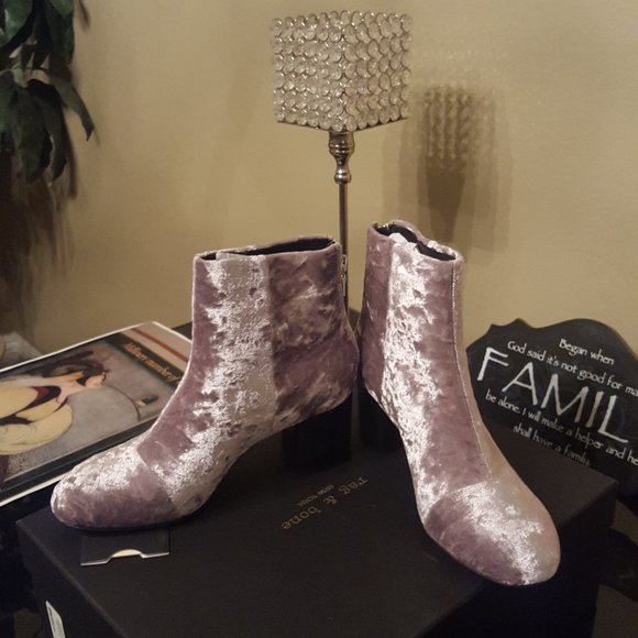 Rag & Bone Dove Velvet  Boots NIB size 7.5 - Picture 13 of 14